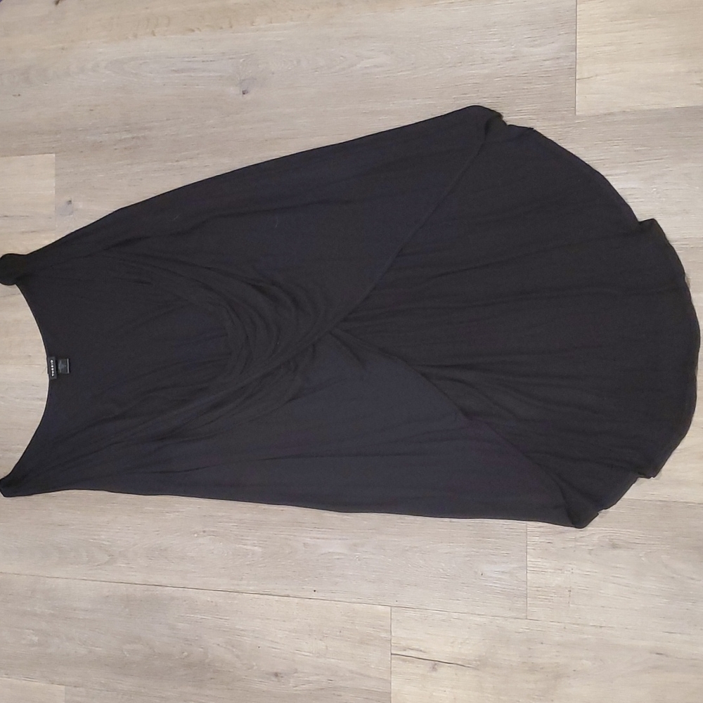 Torrid Black Cross Front Hi-Lo Cardigan